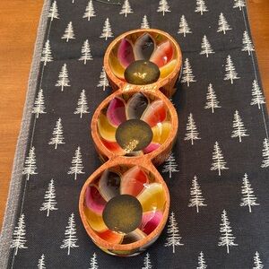 Colorful Wooden Serving Set